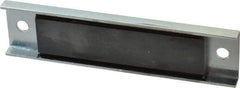 Eclipse - 28 Max Pull Force Lb, 5-1/2" Long x 1-3/8" Wide x 3/8" Thick, Rectangular Channel, Ceramic Fixture Magnet - 212°F Max Operating Temp, 0.01" Mounting Hole Diam, Stainless Steel Housing - Americas Tooling