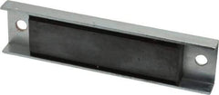 Eclipse - 45 Max Pull Force Lb, 5-1/2" Long x 1-3/8" Wide x 1/2" Thick, Rectangular Channel, Ceramic Fixture Magnet - 212°F Max Operating Temp, 0.01" Mounting Hole Diam, Stainless Steel Housing - Americas Tooling