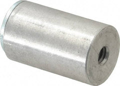 Mag-Mate - 1/4-2 Thread, 3/4" Diam, 1-3/16" High, 18 Lb Average Pull Force, Neodymium Rare Earth Pot Magnet - 1/4" Tapped Hole Depth, Aluminum Insulated - Americas Tooling