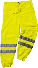 Ergodyne - Size 2X/3XL Polyester High-Visibility Pants - Drawstring Closure, No Pockets, 48" Waist, 35.5" Inseam, Lime - Americas Tooling