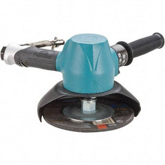 Dynabrade - 7" Wheel Diam, 8,500 RPM, Pneumatic Angle & Disc Grinder - 5/8-11 Spindle, 84 CFM, Rear Exhaust - Americas Tooling