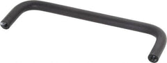 Electro Hardware - 10-32 Internal Thread, 5/16" Handle Diam, Black Anodized Aluminum Drawer Pull - 4-9/16" Center to Center - Americas Tooling