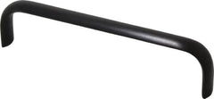 Electro Hardware - 6" Center to Center, Brush Black Anodized Aluminum Pull Handle - 1.5" High - Americas Tooling