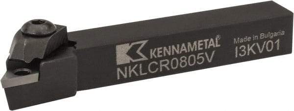 Kennametal - NP.., -5° Lead Angle NKLC External Right Hand Indexable Profiling Toolholder - 12.7mm Shank Height x 12.7mm Shank Width, 88.9mm Long, Steel - Americas Tooling