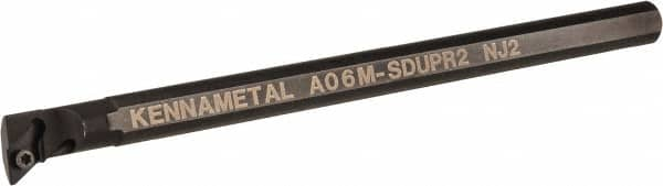 Kennametal - 15.24mm Min Bore Diam, 6" OAL, 3/8" Shank Diam, A-SDUP Indexable Boring Bar - DP.. Insert, Screw Holding Method - Americas Tooling