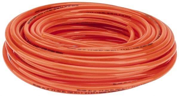 Parker - 1/4" ID x 3/8" OD, 1/16" Wall Thickness, 100' Long, Polyurethane Tube - Orange, 125 Max psi, 90 - 95 Shore A Hardness, -40 to 180°F - Americas Tooling