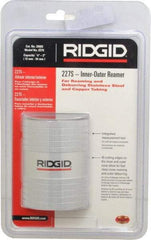 Ridgid - 1/2 to 2 Pipe Capacity, Inner Outer Reamer - Cuts Copper, Aluminium, and Thin Walled Stainless Steel Tubes - Americas Tooling