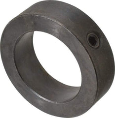 Climax Metal Products - 2-3/16" Bore, Steel, Set Screw Shaft Collar - 3-1/4" Outside Diam, 15/16" Wide - Americas Tooling