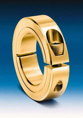 Climax Metal Products - 5/8" Bore, Steel, Two Piece Clamping Shaft Collar - 1-5/16" Outside Diam, 7/16" Wide - Americas Tooling