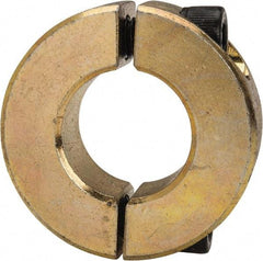 Climax Metal Products - 3/4" Bore, Steel, Two Piece Clamping Shaft Collar - 1-1/2" Outside Diam, 1/2" Wide - Americas Tooling