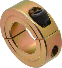 Climax Metal Products - 7/8" Bore, Steel, Two Piece Clamping Shaft Collar - 1-5/8" Outside Diam, 1/2" Wide - Americas Tooling