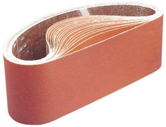 3M - 52" Wide x 103" OAL, 180 Grit, Aluminum Oxide Abrasive Belt - Aluminum Oxide, Very Fine, Coated, F Weighted Paper Backing, Series 366UZ - Americas Tooling