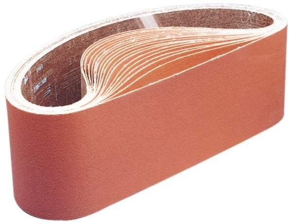 3M - 4" Wide x 106" OAL, 120 Grit, Silicon Carbide Abrasive Belt - Silicon Carbide, Fine, Coated, YF Weighted Cloth Backing, Wet/Dry, Series 461F - Americas Tooling