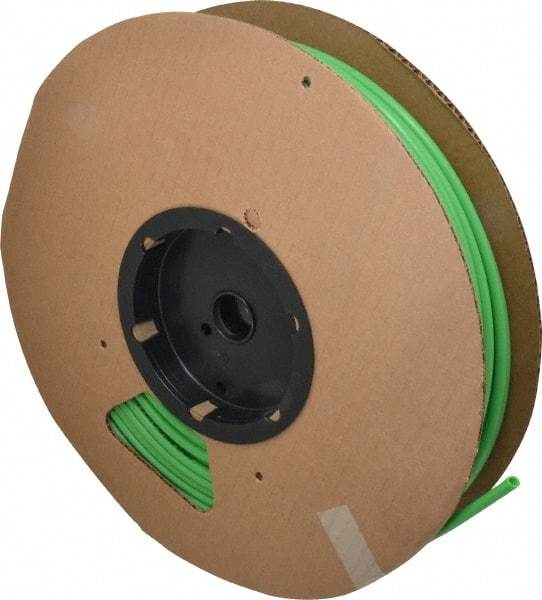 Parker - 0.18" ID x 1/4" OD, 1/32" Wall Thickness, 250' Long, Nylon Tube - Green, 250 Max psi, -65 to 200°F - Americas Tooling