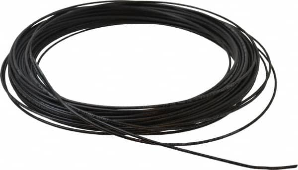 Parker - 1/16" ID x 1/8" OD, 1/32" Wall Thickness, 100' Long, Nylon Tube - Black, 500 Max psi, -65 to 200°F - Americas Tooling