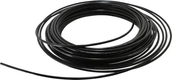 Parker - 1/8" ID x 1/4" OD, 1/16" Wall Thickness, 100' Long, Nylon Tube - Black, 500 Max psi, -65 to 200°F - Americas Tooling