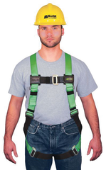 Miller HP Series Non-Stretch Harness w/Friction Buckle Shoulder Straps; Mating Buckle Leg Straps & Mating Buckle Chest Strap - Americas Tooling