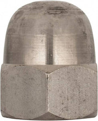 Value Collection - M22x2.5 Metric Coarse, 34mm Width Across Flats, Uncoated, Stainless Steel Acorn Nut - 39mm Overall Height, Austenitic A4, DIN 1587 - Americas Tooling