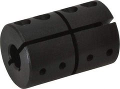 Climax Metal Products - 3/8" Bore, Steel, One Piece Clamping Shaft Collar - 1-1/16" Outside Diam, 1-5/8" Wide - Americas Tooling