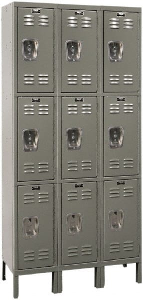 Hallowell - 9 Door, 3 Tier, Premium Wardrobe Lockers - Americas Tooling