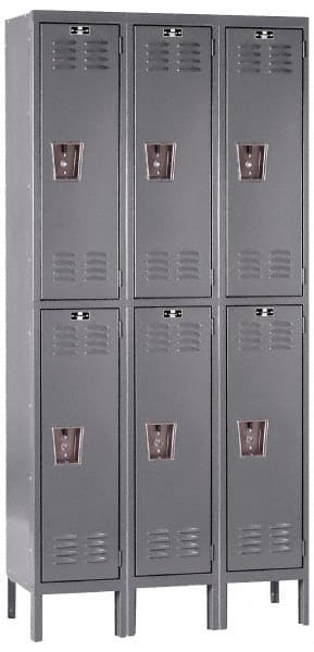 Hallowell - 6 Door, 2 Tier, Premium Wardrobe Lockers - Americas Tooling