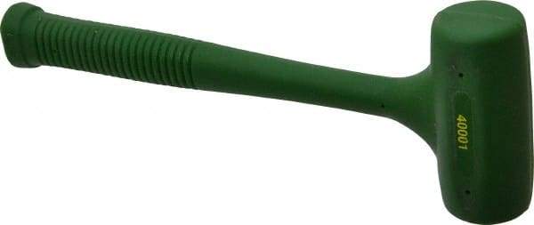 Garland - 16 oz Head 1-1/2" Face Diam Polyurethane Dead Blow Hammer - 10" OAL, Polyurethane Handle - Americas Tooling