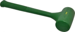 Garland - 48 oz Head 2-3/8" Face Diam Polyurethane Dead Blow Hammer - 14-1/2" OAL, Polyurethane Handle - Americas Tooling