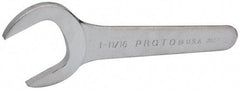 Proto - 1-11/16" Standard Service Open End Wrench - 7-5/8" OAL, Single End, Satin Finish, 30° Head Angle - Americas Tooling