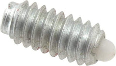 Gibraltar - 1/4-20, 17/32" Thread Length, 0.078" Plunger Projection, Steel Threaded Spring Plunger - 0.119" Max Plunger Diam, 0.531" Plunger Length, 1 Lb Init End Force, 3.5 Lb Final End Force - Americas Tooling