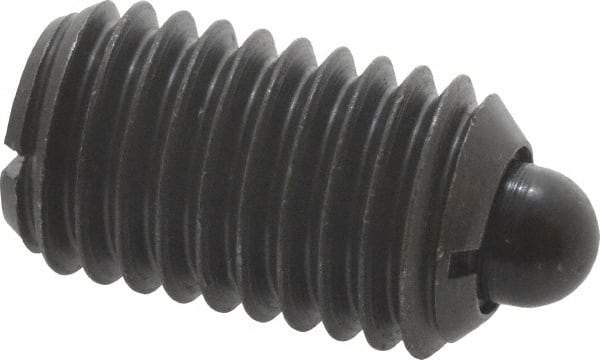 Gibraltar - 5/8-11, 1-1/16" Thread Length, 0.215" Plunger Projection, Steel Threaded Spring Plunger - 0.31" Max Plunger Diam, 1.062" Plunger Length, 7 Lb Init End Force, 50 Lb Final End Force - Americas Tooling