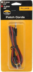 Fluke - Black/Red Electrical Test Equipment Patch Cord Set - Use with Test Equipment - Americas Tooling