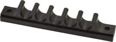 Midwest Control - 1/2 Hose OD, Multitube Holder - Black, 5 Slots, 4-1/2" OAL, 0.218" Mounting Hole, For Use With Plastic Tubing, Hose & Wire - Americas Tooling