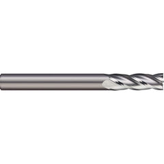 Micro 100 - 1mm, 4mm LOC, 4mm Shank Diam, 50mm OAL, 4 Flute Solid Carbide Square End Mill - Exact Industrial Supply