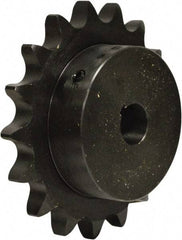 U.S. Tsubaki - 10 Teeth, 3/4" Chain Pitch, Chain Size 60, Finished Bore Sprocket - 5/8" Bore Diam, 2.427" Pitch Diam, 2.76" Outside Diam - Americas Tooling