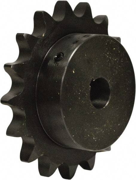 U.S. Tsubaki - 18 Teeth, 3/4" Chain Pitch, Chain Size 60, Finished Bore Sprocket - 1-5/8" Bore Diam, 4.319" Pitch Diam, 4.7" Outside Diam - Americas Tooling