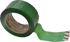 3M - 2" x 110 Yd Green Rubber Adhesive Sealing Tape - Polypropylene Film Backing, 1.9 mil Thick, 44 Lb Tensile Strength, Series 371 - Americas Tooling