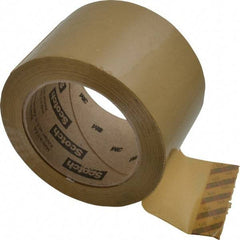 3M - 3" x 110 Yd Natural (Color) Rubber Adhesive Sealing Tape - Polypropylene Film Backing, 1.9 mil Thick, 44 Lb Tensile Strength, Series 371 - Americas Tooling