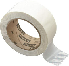 3M - 2" x 110 Yd White Rubber Adhesive Sealing Tape - Polypropylene Film Backing, 1.9 mil Thick, 44 Lb Tensile Strength, Series 371 - Americas Tooling