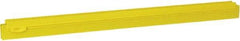 Vikan - 24" Rubber Blade Squeegee Refill - Double Edge, Yellow, Plastic Holder - Americas Tooling