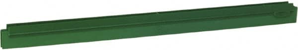 Vikan - 24" Rubber Blade Squeegee Refill - Double Edge, Green, Plastic Holder - Americas Tooling