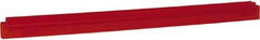 Vikan - 24" Rubber Blade Squeegee Refill - Double Edge, Red, Plastic Holder - Americas Tooling