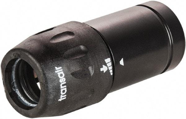 Transair - 2-1/2" ID, 63mm OD, 63 mm to 40 mm Plug-In Reducer - Plastic, 232 Max psi, 3-7/8" Long - Americas Tooling