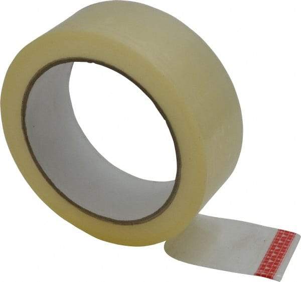 Nifty Products - 1-1/2" x 72 Yd Clear Acrylic Adhesive Packaging Tape - Polypropylene Film Backing, 2 mil Thick, Series T601 - Americas Tooling