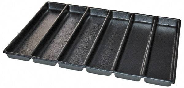 Kennedy - Tool Box Durable ABS Plastic Organizer - 25" Wide x 18-1/2" Deep x 2" High, Black, For 29" Wide Roller Cabinets - Americas Tooling