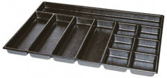 Kennedy - Tool Box Durable ABS Plastic Organizer - 25" Wide x 18-1/2" Deep x 2" High, Black, For 29" Wide Roller Cabinets - Americas Tooling