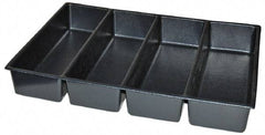 Kennedy - Tool Box Durable ABS Plastic Organizer - 25" Wide x 18-1/2" Deep x 4" High, Black, For 29" Wide Roller Cabinets - Americas Tooling