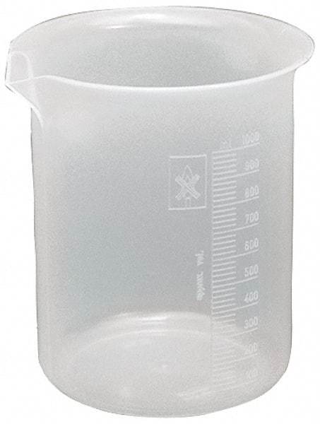 Dynalon Labware - 100 ml Polypropylene Griffin-Style Beaker - 5 ml Graduation, 2" Diam x 2-53/64" High - Americas Tooling