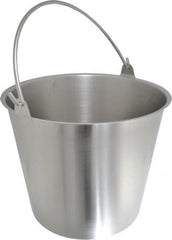 VOLLRATH - 3-1/4 Gal Tapered Cylinder Stainless Steel Pail - 9-1/4" High x 30-1/2" Diam - Americas Tooling