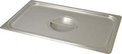 VOLLRATH - 16-1/2" Long x 10" Wide, Rectangular Stainless Steel Lid - Use with Food Pan - Americas Tooling