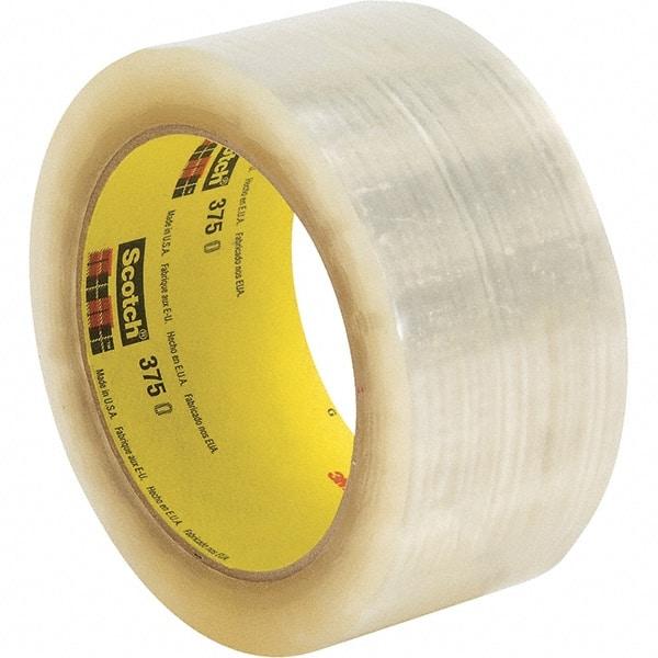 3M - 50m Clear Rubber Adhesive Sealing Tape - Polypropylene Film Backing, 3.1 mil Thick - Americas Tooling